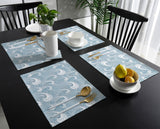 Japanese Water Wave Personalized Table Placemats - LeobonZone