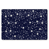 Dark Blue Star Leather Mat Soft Non-Slip Waterproof  Doormat - LeobonZone