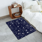 Dark Blue Star Leather Mat Soft Non-Slip Waterproof  Doormat - LeobonZone