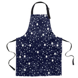 Dark Blue Star Personalized Canvas Apron - LeobonZone