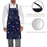 Dark Blue Star Personalized Canvas Apron - LeobonZone
