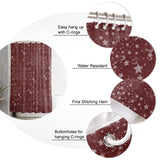 Retro Stars Waterproof Durable Shower Curtain - LeobonZone