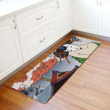 Japanese Artiste Leather Mat Soft Non-Slip Waterproof  Doormat - LeobonZone