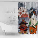 Japanese Artiste Waterproof Durable Shower Curtain - LeobonZone