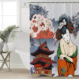 Japanese Artiste Waterproof Durable Shower Curtain - LeobonZone