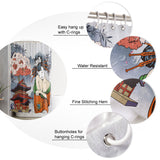 Japanese Artiste Waterproof Durable Shower Curtain - LeobonZone