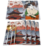 Japanese Artiste Personalized Table Placemats - LeobonZone