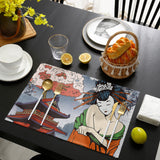 Japanese Artiste Personalized Table Placemats - LeobonZone