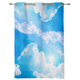 Blue Sky Blackout Drapery window curtains - LeobonZone