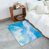 Blue Sky Leather Mat Soft Non-Slip Waterproof  Doormat - LeobonZone