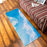 Blue Sky Leather Mat Soft Non-Slip Waterproof  Doormat - LeobonZone