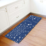 Blue meteor Leather Mat Soft Non-Slip Waterproof  Doormat - LeobonZone