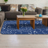 Blue meteor Sponge Rillet Rubber Rugs - LeobonZone