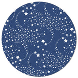 Blue meteor Circular Felt Rugs - LeobonZone