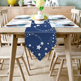 Blue meteor Rectangle Tablecloth - LeobonZone