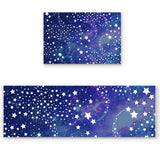 Beautiful Starry Sky Right Angle Felt Doormat Two piece set - LeobonZone