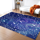 Beautiful Starry Sky Right Angle Felt Rugs - LeobonZone