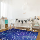 Beautiful Starry Sky Right Angle Felt Rugs - LeobonZone