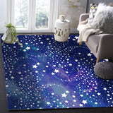 Beautiful Starry Sky Right Angle Felt Rugs - LeobonZone