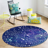 Beautiful Starry Sky Circular Felt Rugs - LeobonZone