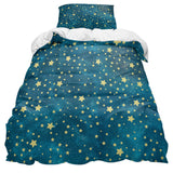 Bronze Beautiful Blue Stars comforter sets pillowcase - LeobonZone