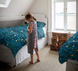 Bronze Beautiful Blue Stars comforter sets pillowcase - LeobonZone