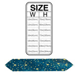 Bronze Beautiful Blue Stars Rectangle Tablecloth - LeobonZone