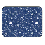Beautiful Blue Stars Sponge Rillet Rubber Rugs - LeobonZone