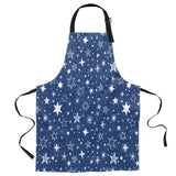 Beautiful Blue Stars Personalized Canvas Apron - LeobonZone