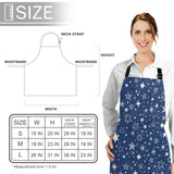 Beautiful Blue Stars Personalized Canvas Apron - LeobonZone