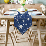 Beautiful Blue Stars Rectangle table runner