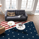 Flag of the United States Right Angle Felt Rugs - LeobonZone