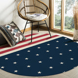 Flag of the United States Circular Felt Rugs - LeobonZone