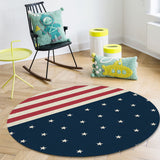 Flag of the United States Circular Felt Rugs - LeobonZone