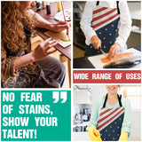 Flag of the United States Personalized Canvas Apron - LeobonZone