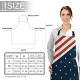 Flag of the United States Personalized Canvas Apron - LeobonZone