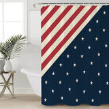Flag of the United States Waterproof Durable Shower Curtain - LeobonZone