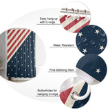 Flag of the United States Waterproof Durable Shower Curtain - LeobonZone
