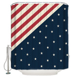 Flag of the United States Waterproof Durable Shower Curtain - LeobonZone