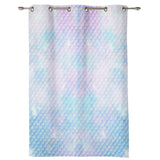 Light Pink Mermaid Scales Blackout Window Curtains - LeobonZone