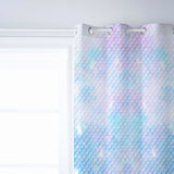 Light Pink Mermaid Scales Blackout Window Curtains - LeobonZone