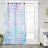 Light Pink Mermaid Scales Blackout Window Curtains - LeobonZone