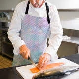 Light Pink Mermaid Scales Personalized Canvas Apron - LeobonZone