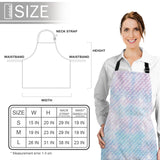 Light Pink Mermaid Scales Personalized Canvas Apron - LeobonZone