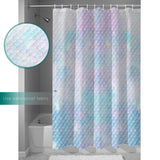 Light Pink Mermaid Scales Waterproof Durable Shower Curtain - LeobonZone