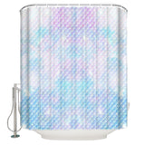 Light Pink Mermaid Scales Waterproof Durable Shower Curtain - LeobonZone