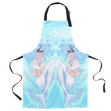 Beautiful Mermaid Personalized Canvas Apron - LeobonZone