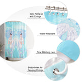Beautiful Mermaid Waterproof Durable Shower Curtain - LeobonZone