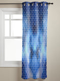 Blue Mermaid Scales Blackout Window Curtains - LeobonZone