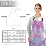 Pink Mermaid Scales Personalized Canvas Apron - LeobonZone